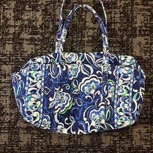 Vera Bradley Blue and Green Floral Tote
